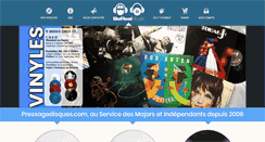 Desktop Screenshot of pressagedisques.com