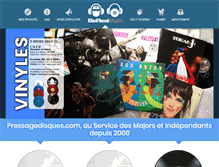 Tablet Screenshot of pressagedisques.com